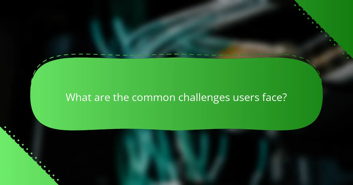 What are the common challenges users face?